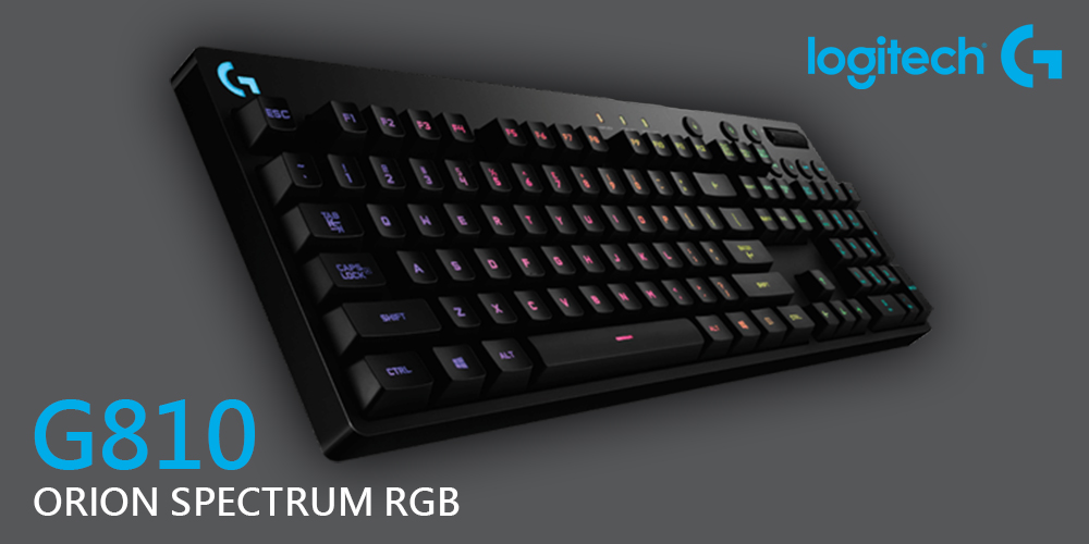 Logitech G810 ORION SPECTRUM RGB 機械遊戲鍵盤/ Romer-G 快狠準