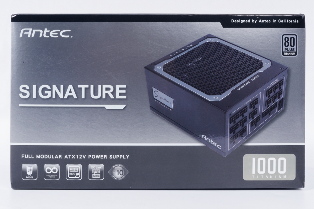 Antec Signature 1000W TITANIUM 80 PLUS 鈦金電源開箱/ 鈦金等級的超