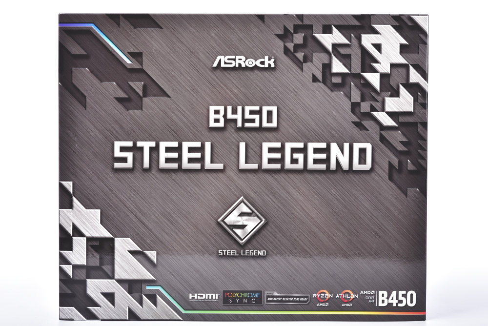 ASRock B450 Steel Legend 主機板開箱測試/ 金屬塗裝炫彩ARGB XFastest News