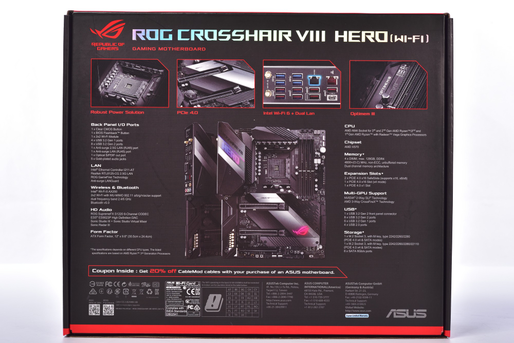 ASUS ROG Crosshair VIII HERO 主機板開箱測試/ X570 英雄8 層板14 相供電| XFastest News