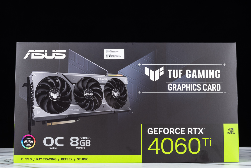 2K 安靜卡！ASUS TUF Gaming RTX 4060 Ti 8GB OC 開箱測試/ 0dB 軸向三