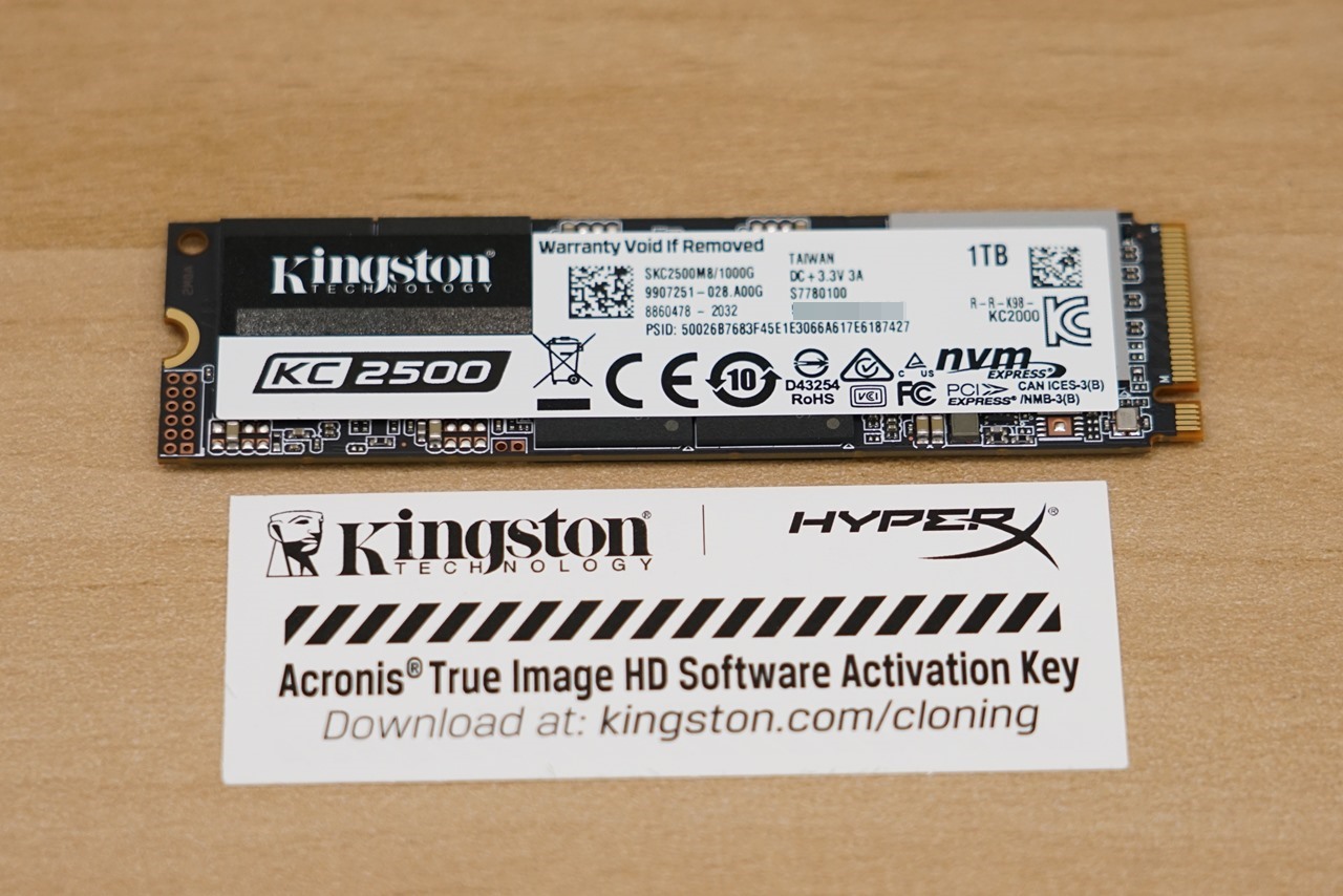 Kingston KC2500 NVMe PCIe SSD 1TB 問鼎Gen3頂峰能效品保兼備